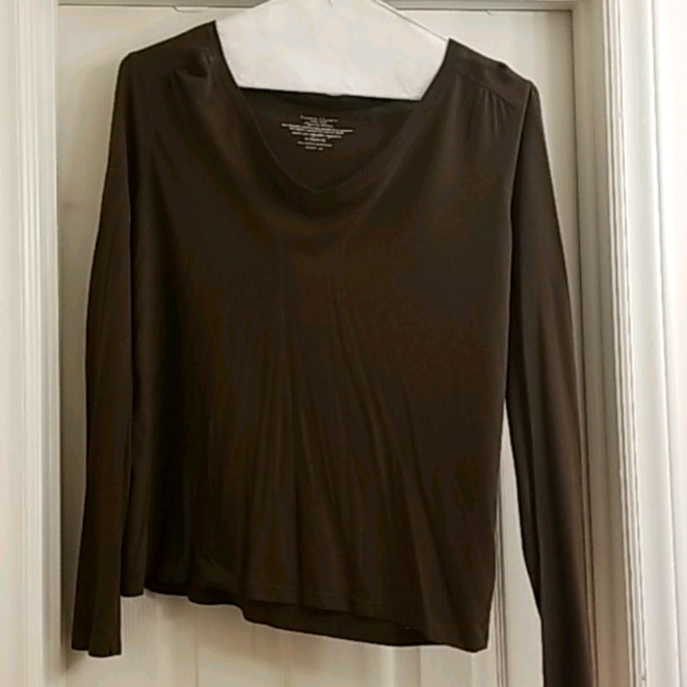L/S Brown tee